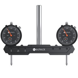 Neoteck Mill Lathe Tramming Tool with 1"/0.0005" Dual Dial Indicators,1/2" Shank with Adjustable 3" 4.5" 6" Measurement Diameter Aluminum Machine Alignment Tool for Lathe,CNC,Milling Machines