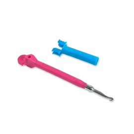 Loom Bands Metal Hook & Mini Loom Metal Crochet Hook Dark Pink Fan Rainbow Room Loom Bands (Dark Pink)