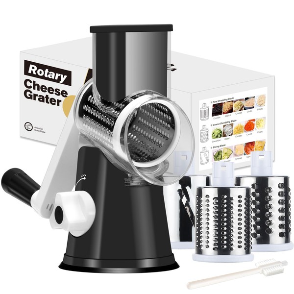 Rotary Cheese Grater Cheese Shredder - Cambom Kitchen Manual Cheese