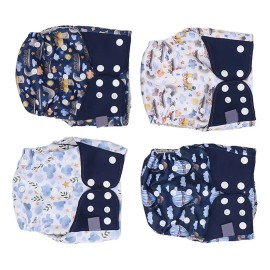 Para Lavables Pañales Para Recién Nacidos, 4 Units, Tela