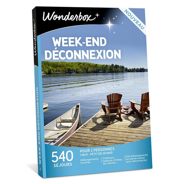 Wonderbox - Coffret Cadeau - Séjours - Week-End Déconnexion - en Route vers De Belles Aventures !