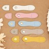 FLEXNOVA Bag Fastener Leather, Pack of 10 Pocket Closure, Leather