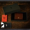 Am De Mas CP-045 Men's Compact Coin Case, Genuine Leather,