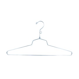 SSWBasics Shirt Hangers 18 inch Chrome Metal Shirt Hangers Case of 100