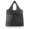 Reisenthal Mini MAXI SHOPPER PLUS Shopping Bag (BLACK), Black