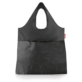 Reisenthal Mini MAXI SHOPPER PLUS Shopping Bag (BLACK), Black