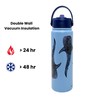 DiscoverSharks Stainless Reusable Waterbottle. Double wall vacuum insulation for 48h