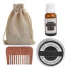 LANTHOME Men Beard Grooming Kit Mustache Beard Nourishing Styling Oil