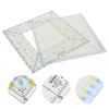 2Pcs Quilting Ruler Square Acrylic DIY Cloth Patch‑Work for Measuring