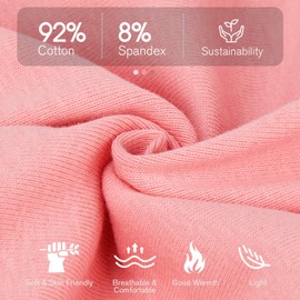 HAMUNI Slouchy Beanie for Women – Men Soft Breathable Cotton Beanie Hat, Double-Layered Lightweight Windproof Skull Cap, Classic Casual Beanie for Daily Wear & Transitional Seasons (Peach Pink)