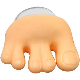 Funny Toe Foot Shape Toothbrush Holder with Suction Cup Home Bathroom Toothbrush Holder Cable Line Organizer with Sucker Toothbrush Holders