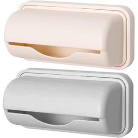 Plastic Bag Holder Wall Mounted Garbage Bag Organizer, 2Pcs Garbage Bag Dispenser Trash Bag Dispenser Roll Holder, Punch Kitchen Plastic Bag Holder Wall Mounted Garbage Bag Organizer