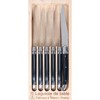 Laguiole 6 x Steak Knifes | Black Colour | Knifes