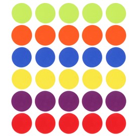 30pcs Carpet Spots Markers Portable Multicolor Floor Dots Circles Marker for Classroom Kindergarten