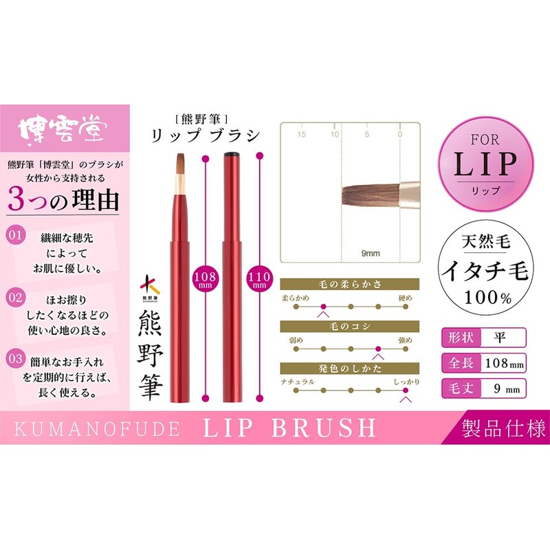 Hakuundo Portable Lip Brush