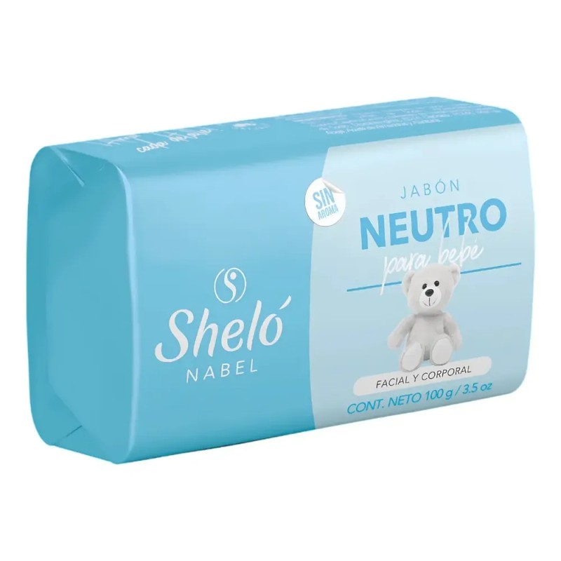 Jabón Neutro Para Bebé Sin Aroma Shelo Nabel 100g