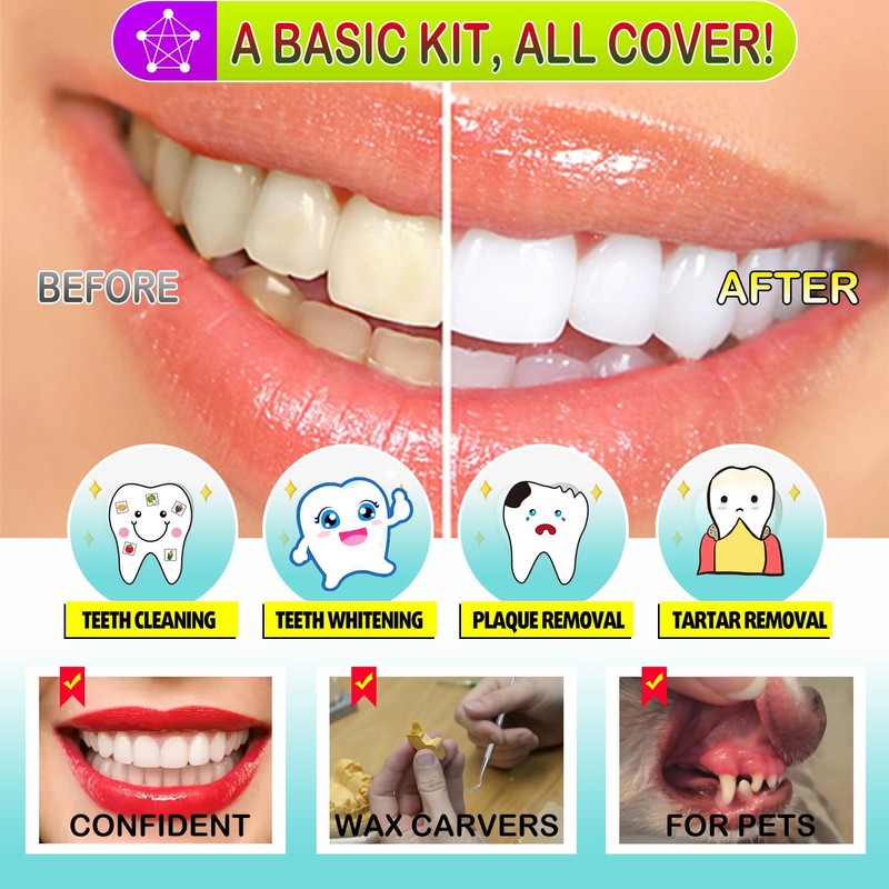CATACC PRO Dental Tools, 6 Pack Teeth Cleaning Tools, Professional