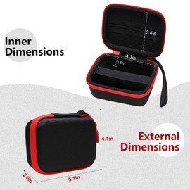 LTGEM EVA Hard Case for LEKATO, Xvive U2, Getaria, SWIFF, AKLOT Wireless Guitar Transmitter Receiver (Inside: 4.3 * 3.4 * 1.6 in)