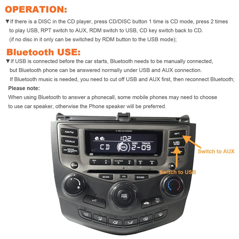 Kit Bluetooth para coche, adaptador de entrada de audio de