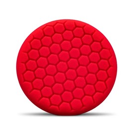 Chemical Guys BUFX_107HEX - Self-Centered Hex Logic Perfection Micro-Fine Finishing Pad for Sealants and Waxes, Red (7.5 Inch Fits 6 Inch Backing Plate)