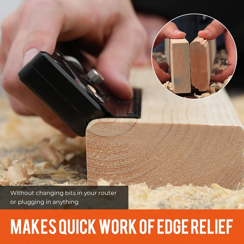Saker Chamfer Plane-Woodworking Edge Corner Flattening Tool with Auxiliary Locator,Hand