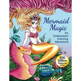 Mermaid Magic: An Underwater Coloring Adventure (Large Softcover): Mermaid Coloring Book with Beautiful Fantasy Anime Manga Coloring Page Designs for Hours of Relaxation, Stress Relief, & Creative Fun (Large 8.5"x11")
