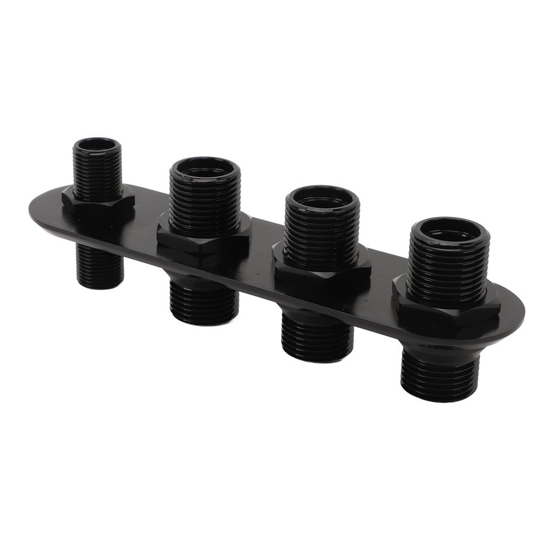 AC Bulkhead Billet Aluminium Alloy Universal 4 Ports Air Conditioning
