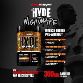 PROSUPPS Mr. Hyde Nightmare Pre Workout Powder with Caffeine & Beta Alanine - Preworkout for Intense Energy, Mental Focus & Performance - Gym & Fitness Supplements (Orange Creamsicle, 30 Servings)