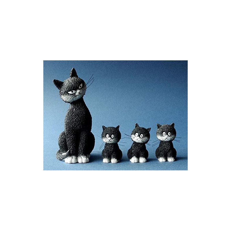 L'Alignement (Cats in a Row) Dubout Cat Resin Ornament DUB22