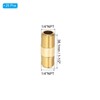 PATIKIL 1/4" x 1/4" NPT Male Brass Pipe Fitting Long