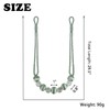 BEL AVENIR Crystal Curtain Tiebacks, Beaded Handmade Curtain with 2