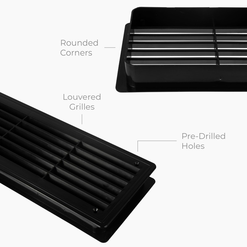 AWENTA 18" x 5" Inch Two Sided Black Door Air
