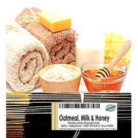 Oakland Gardens Premium Hand Dipped Incense Sticks, You Choose The Scent. 100 Sticks. (Oatmeal Milk Honey)
