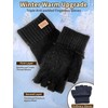JYUYNY Fingerless Gloves, Fingerless Gloves, Cashmere Gloves, Winter Warm Knitted