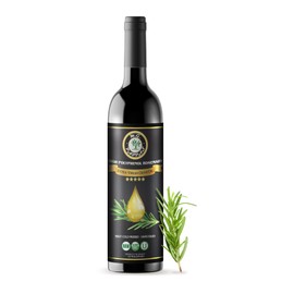 M.G. PAPPAS Rosemary Olive Oil - High Polyphenol Rich Extra Virgin Unfiltered Rosemary Infused Olive Oil Cold Pressed Greek EVOO Award Winning Health Claim - Rosemary Oil For Cooking – 12.7 Oz 375ml