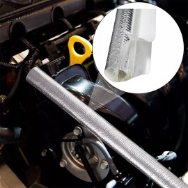 BSTFLEX 5/8" Self Adhesive Heat Resistant Sleeve Thermal Shield Protection for Car 1m