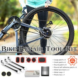profiwoab bicycle puncture kit, puncture repair kit, Practical Bicycle Set, Tyre Kit and Tyre Kit, Bicycle Repair Kit for Emergencies