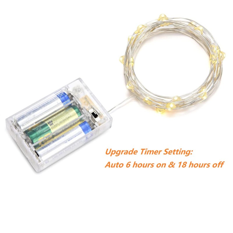 Battery Fairy Lights Led String Lights with Timer 20LED Battery