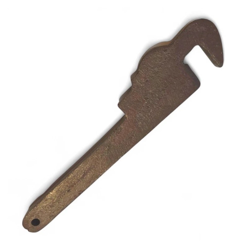 Cast Iron Pipe Wrench Bottle Opener – Rustic Bar Tool,