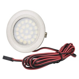 12 V LED Gabi Chrome Recessed Furniture Light / 1.2 W Warm White (ideal for furniture, kitchen, children's bedroom, office, etc.)