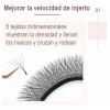 Nagaraku Extensiones De Pestañas 5d W Shape 8-15mm Mix