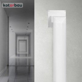 KOTARBAU® Ventilation Pipe 1000 mm Round Duct Diameter 125 mm Round Pipe White PVC Round Pipe System