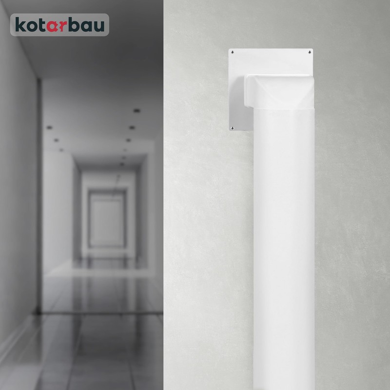 KOTARBAU® Ventilation Pipe 1000 mm Round Duct Diameter 125 mm