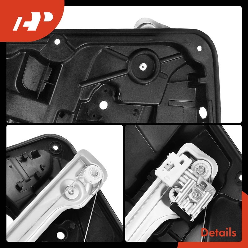 A-Premium Front Passenger Power Window Regulator Without Motor Compatible with
