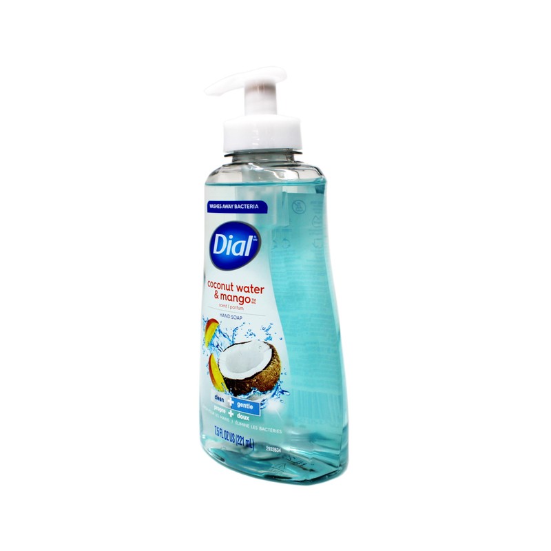 Dial Liquid Hand Soap, Coconut Water & Mango, 7.5 Fluid