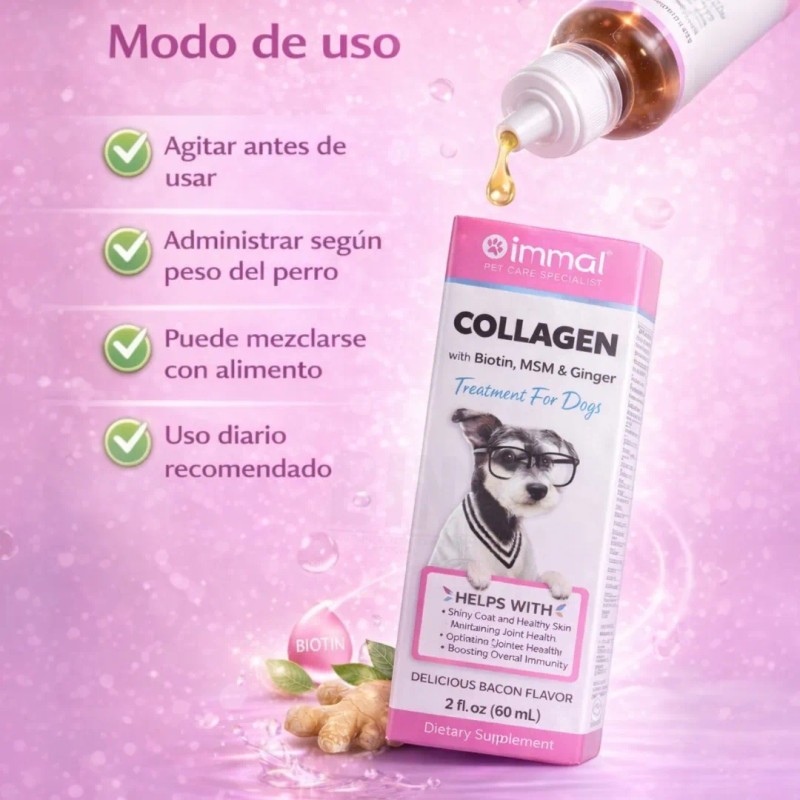 Multivitaminico Para Perros 15 En 1 Con Colageno Kit 2pz