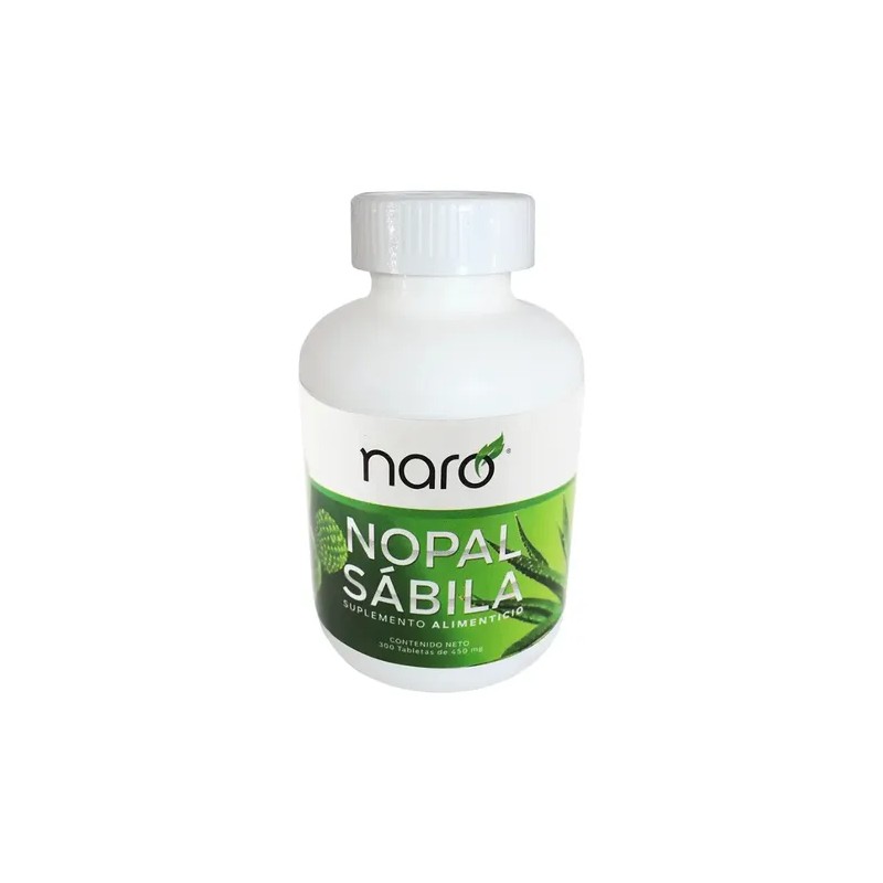 Suplemento Alimenticio Tabletas Nopal Deshidratado Naro Sabor Natural 350 Pzas