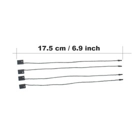 Renashed 7" 1000Pcs Hang Tag String Nylon String Snap Lock Pin Loop Fastener Hook Ties Easy and Fast to Attach