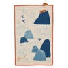 Natsuhashi Pattern Morita MiW Small Pocket Handkerchief, Ningo, Orange, A-65940-86-OR