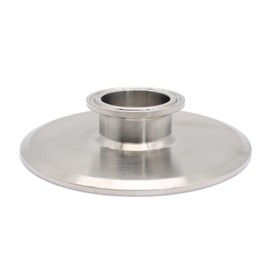 QMINOX 4 Inch × 1.5 Inch Sanitary Fitting End Cap Reducer Stainless Steel 304 Sanitary Concentric Reducer Tri Clamp Clover